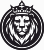 Наклейка Лев с короной в круге фото